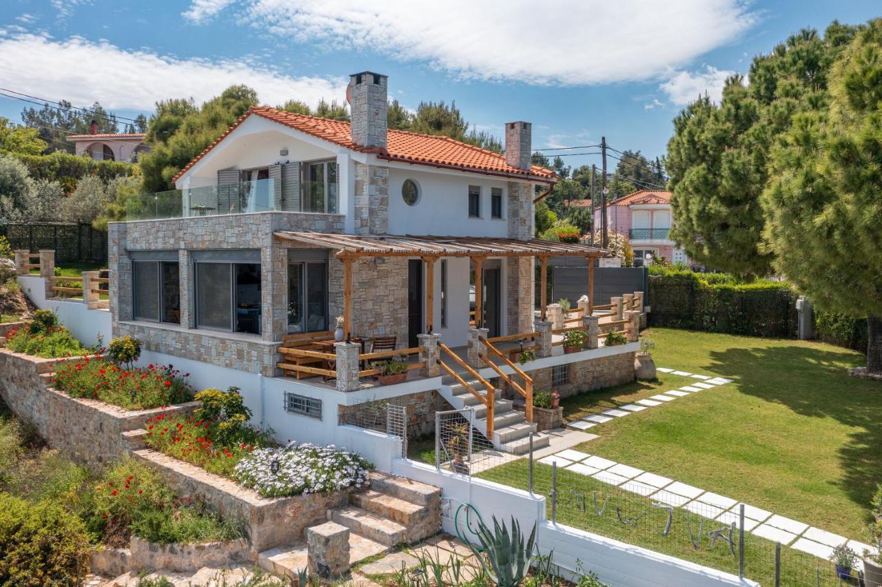Crystal Beach Villa Chalkida Exterior foto
