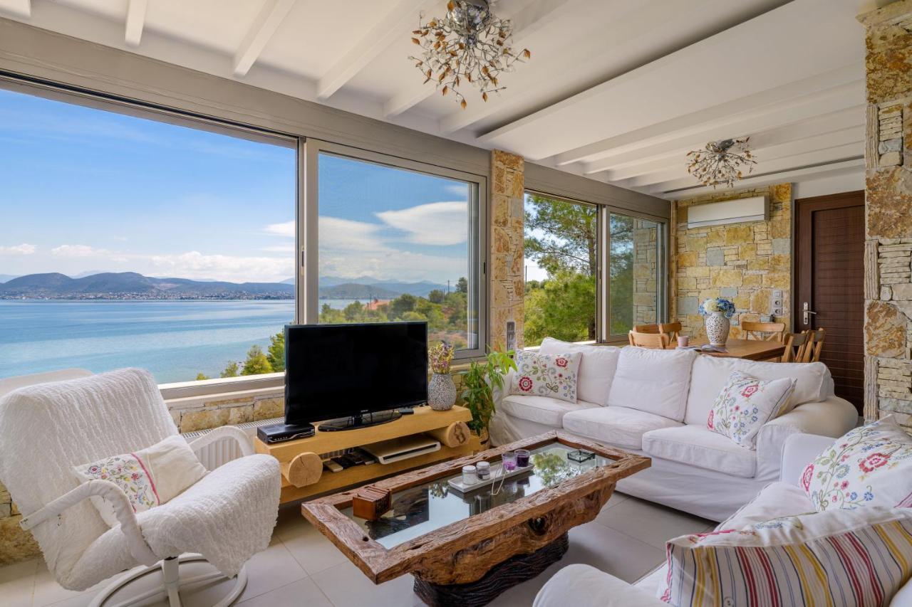 Crystal Beach Villa Chalkida Exterior foto