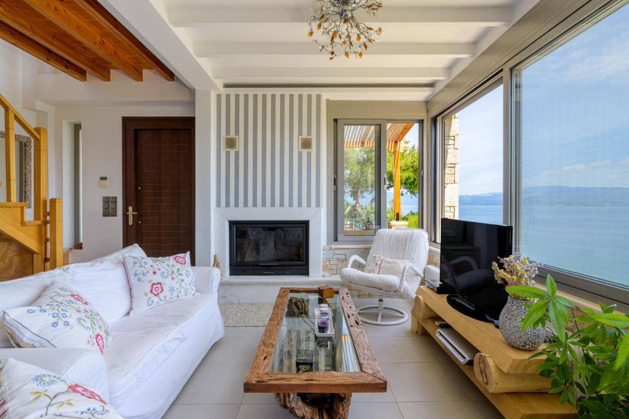 Crystal Beach Villa Chalkida Exterior foto
