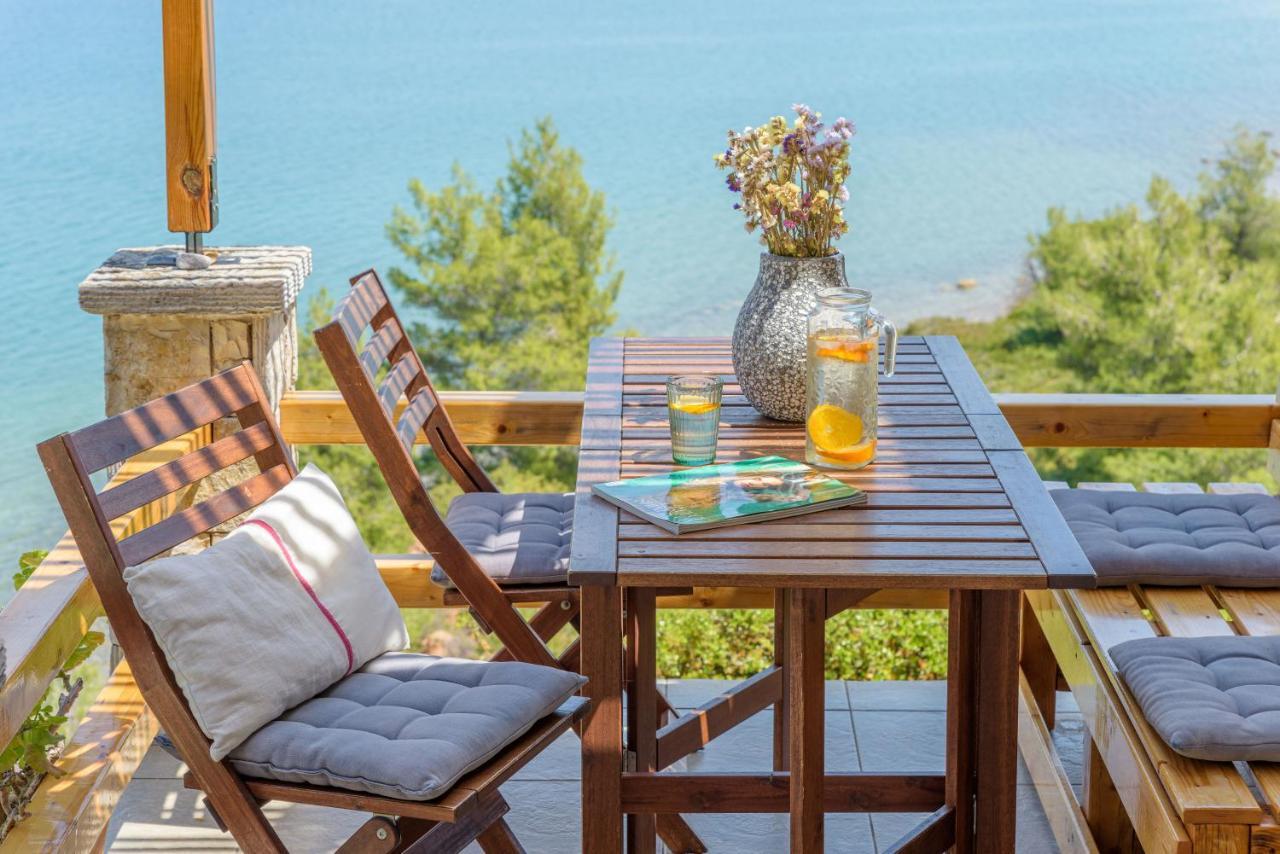 Crystal Beach Villa Chalkida Exterior foto