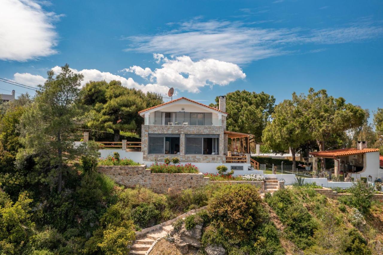 Crystal Beach Villa Chalkida Exterior foto