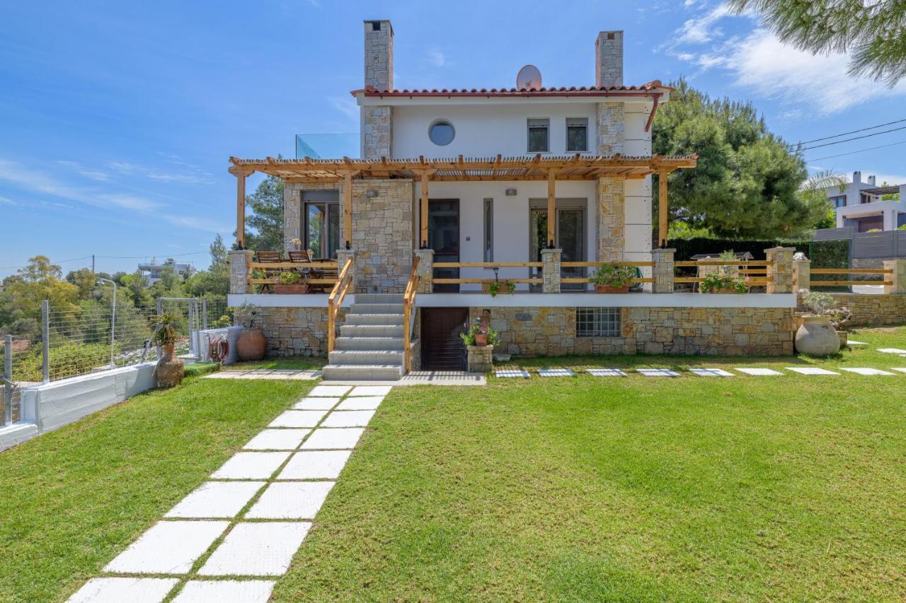 Crystal Beach Villa Chalkida Exterior foto